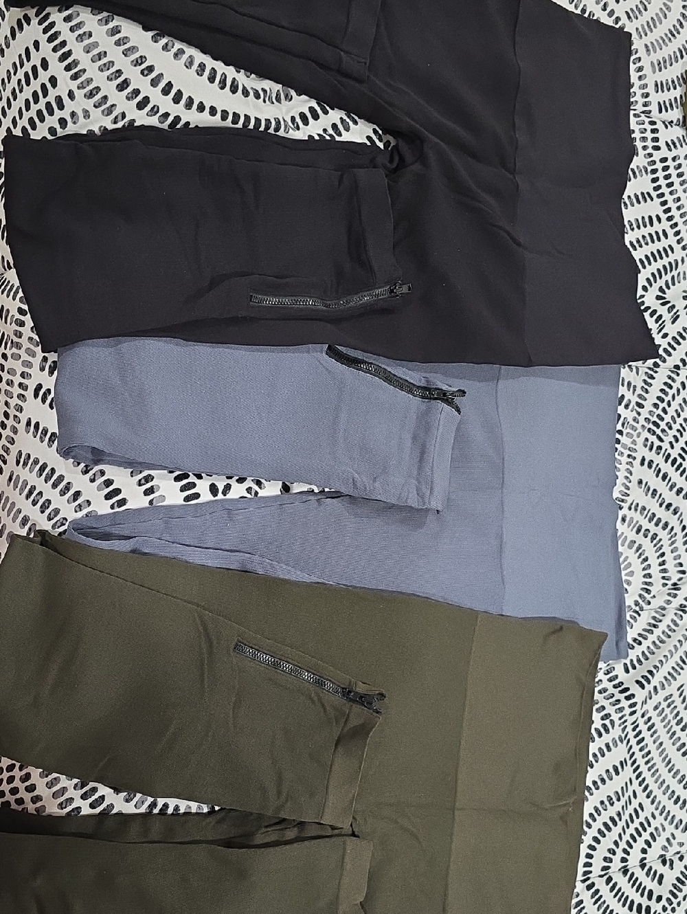 SET OF THREE SPANX High-Waist Leggings in Three Colors